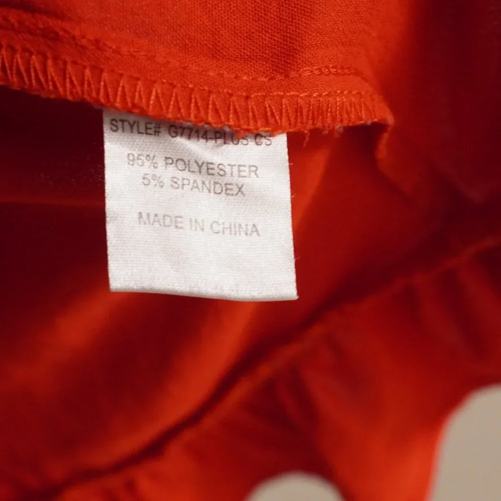 Jodifl Red Ruffle Sleeve Dress 2X V-Neck Tiered Shift Dress - Picture 3 of 4